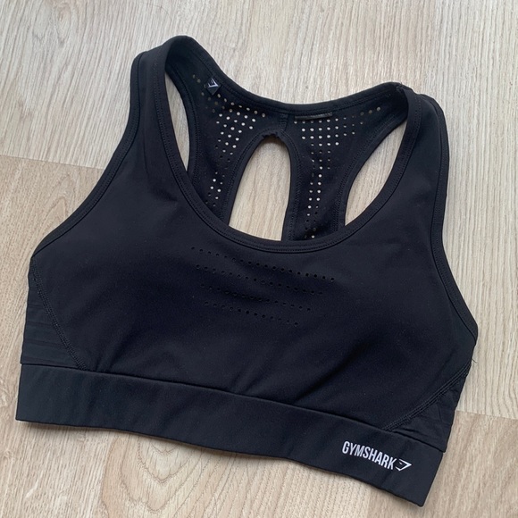 Gymshark Black Sports Crop Size XS - Picture 3 of 5